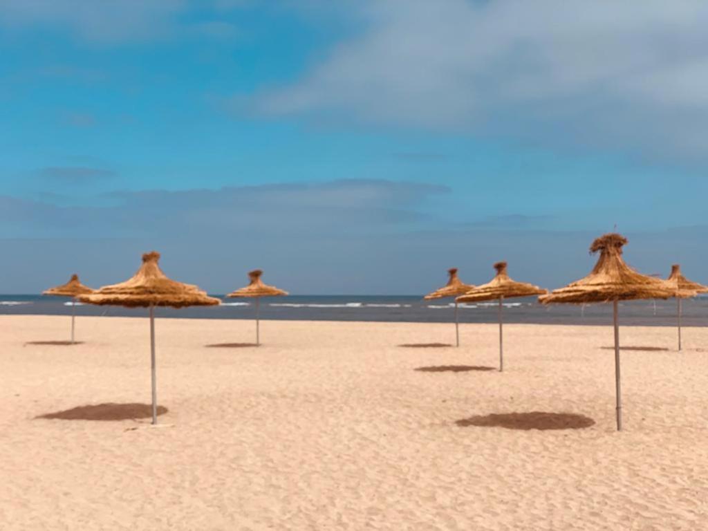 Blanca Beach Vue Laterale Sur Mer, Avec Wifi Сиди-Рахаль Экстерьер фото